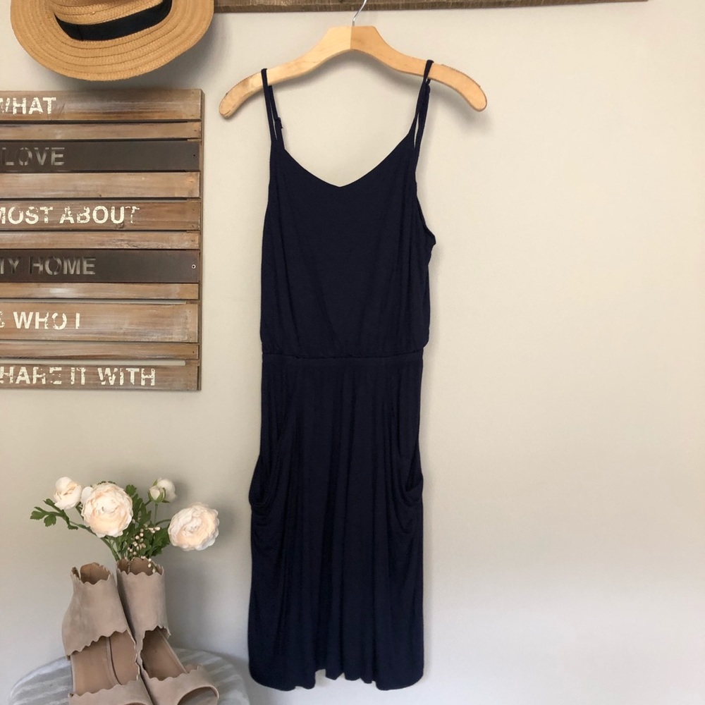 {Gap} Blue Jersey Dress with pockets Size Small